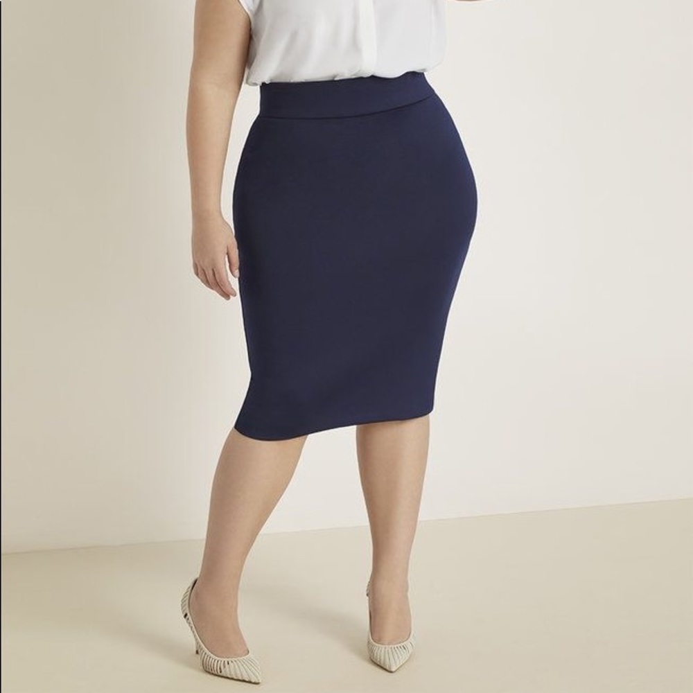Fashion 2 Figure Neoprene Pencil Skirt